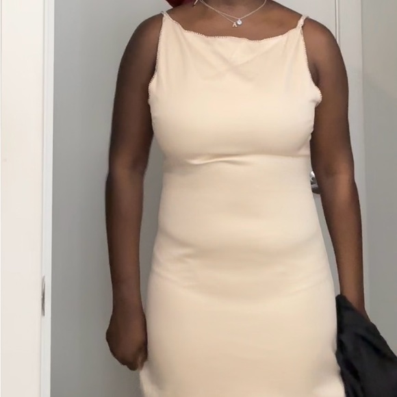 House of CB Margiela Rhinestone Embellished Ivory Midi Dress Gown Size M NWT - Picture 6 of 6